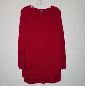 Vince Camuto red long tunic sweater - xs